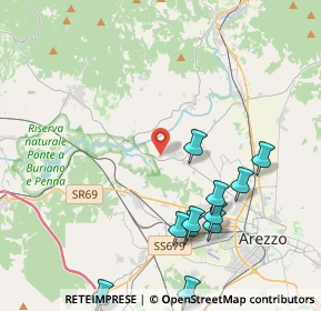 Mappa SP 1 Setteponti, 52100 Arezzo AR, Italia (4.96545)