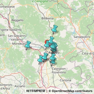 Mappa SP 1 Setteponti, 52100 Arezzo AR, Italia (9.16923)