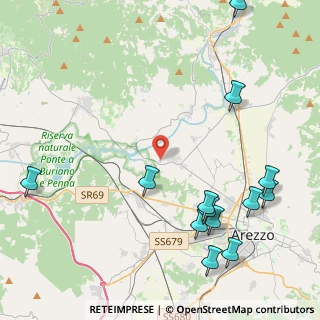 Mappa SP 1 Setteponti, 52100 Arezzo AR, Italia (5.70692)
