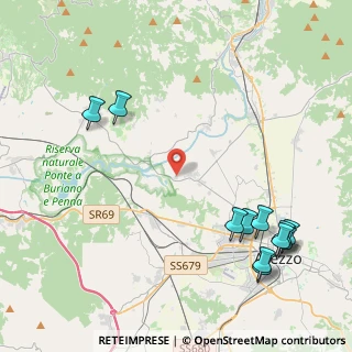 Mappa SP 1 Setteponti, 52100 Arezzo AR, Italia (5.74636)