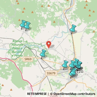 Mappa SP 1 Setteponti, 52100 Arezzo AR, Italia (5.70917)