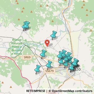 Mappa SP 1 Setteponti, 52100 Arezzo AR, Italia (4.97789)