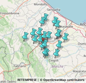 Mappa Via Giacomo Brodolini, 60031 Castelplanio AN, Italia (9.8)