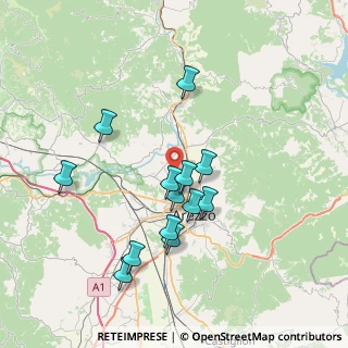 Mappa Strada Comunale di Ceciliano per Patrignone, 52100 Arezzo AR, Italia (6.99923)