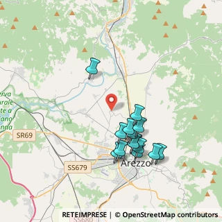 Mappa Strada Comunale di Ceciliano per Patrignone, 52100 Arezzo AR, Italia (3.75143)