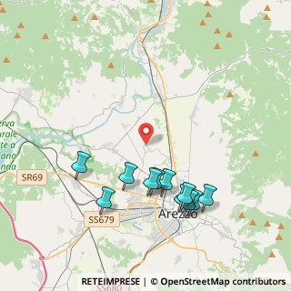 Mappa Strada Comunale di Ceciliano per Patrignone, 52100 Arezzo AR, Italia (4.29455)