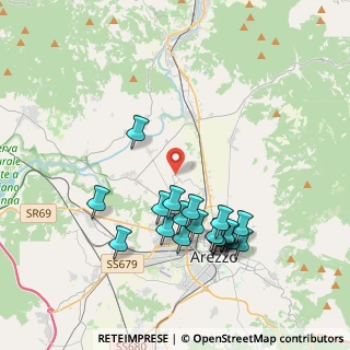 Mappa Strada Comunale di Ceciliano per Patrignone, 52100 Arezzo AR, Italia (4.052)