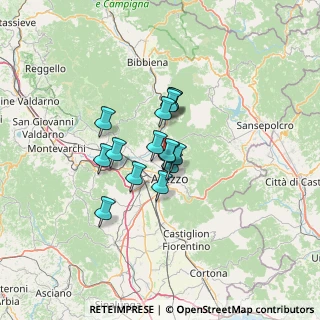 Mappa Strada Comunale di Ceciliano per Patrignone, 52100 Arezzo AR, Italia (8.598)