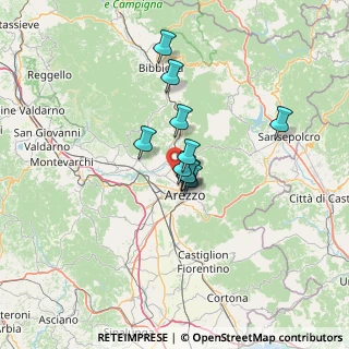 Mappa Strada Comunale di Ceciliano per Patrignone, 52100 Arezzo AR, Italia (8.73091)