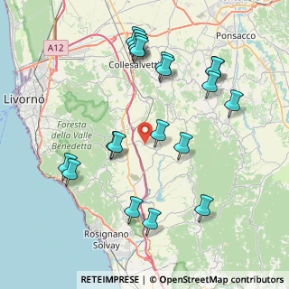 Mappa Via provinciale colline s, 56040 Orciano Pisano PI, Italia (9.006)