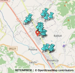 Mappa Via Emanuele Kant, 06012 Città di Castello PG, Italia (1.404)