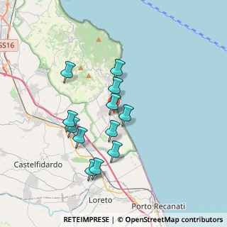 Mappa Viale Mare Verde, 60026 Numana AN, Italia (3.2575)