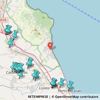 Mappa Viale Mare Verde, 60026 Numana AN, Italia (7.018)