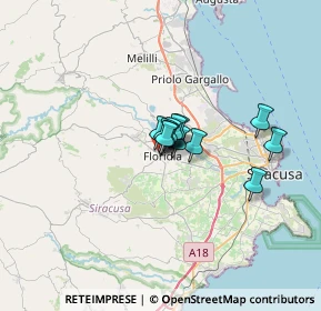 Mappa Via San Martino, 96014 Floridia SR, Italia (3.54917)