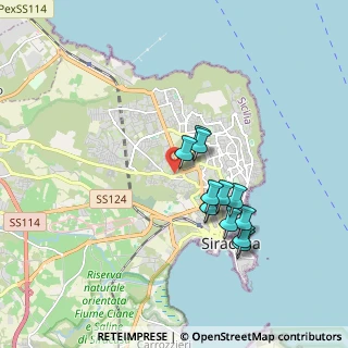 Mappa Via di Villa Ortisi, 96100 Siracusa SR, Italia (1.73333)
