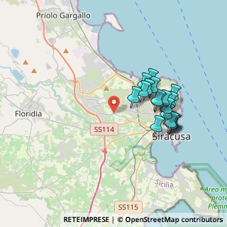 Mappa Strada Tremmilia, 96100 Siracusa SR, Italia (3.88833)