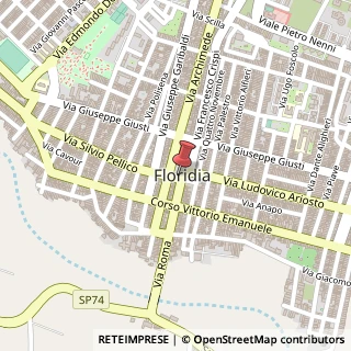 Mappa Piazza del popolo 1, 96014 Floridia, Siracusa (Sicilia)