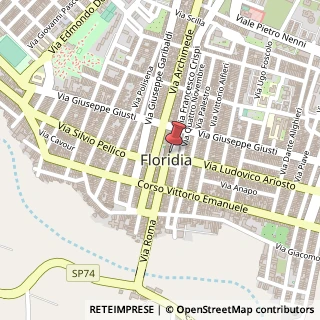 Mappa Via Francesco Crispi, 1, 96014 Floridia, Siracusa (Sicilia)