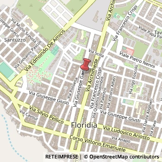 Mappa Via Giuseppe Garibaldi, 216, 96014 Floridia, Siracusa (Sicilia)