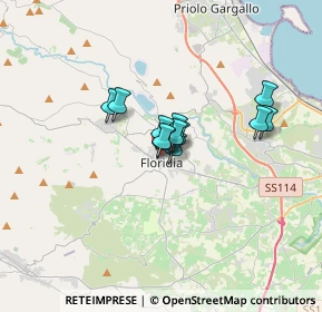 Mappa Via Giuseppe Garibaldi, 96014 Floridia SR, Italia (2.19583)