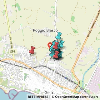 Mappa Via Piermarini Giuseppe, 93012 Gela CL, Italia (0.43)