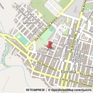 Mappa Via Mariano Pinnone, 115, 96014 Floridia, Siracusa (Sicilia)