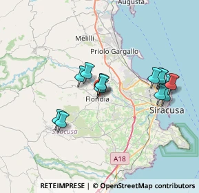 Mappa Via Cariddi, 96014 Floridia SR, Italia (7.40714)