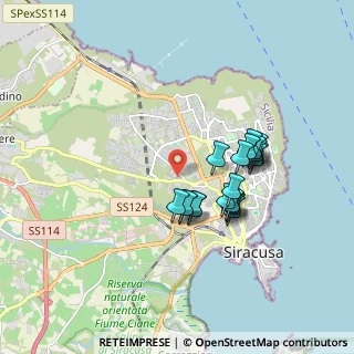 Mappa Via Corfù, 96100 Siracusa SR, Italia (1.6975)
