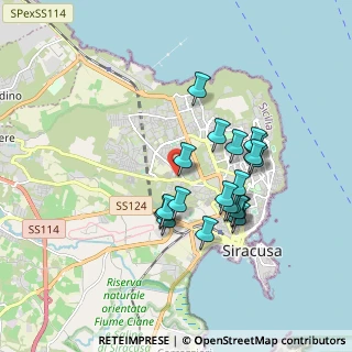 Mappa Via Corfù, 96100 Siracusa SR, Italia (1.7535)
