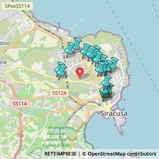 Mappa Via Corfù, 96100 Siracusa SR, Italia (1.529)