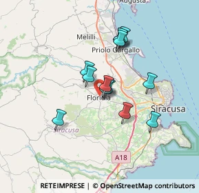 Mappa 96014 Floridia SR, Italia (6.12769)