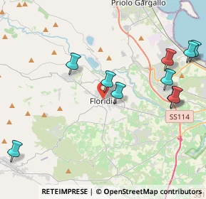 Mappa Via Giuseppe Giusti, 96014 Floridia SR, Italia (5.97583)