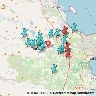 Mappa Via Gioacchino Rossini, 96014 Floridia SR, Italia (3.34)