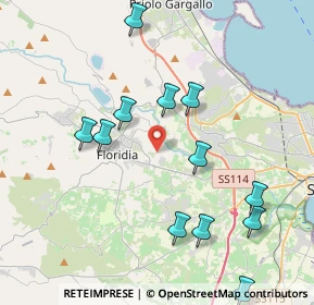 Mappa Via Gioacchino Rossini, 96014 Floridia SR, Italia (4.85)