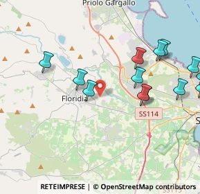 Mappa Via Gioacchino Rossini, 96014 Floridia SR, Italia (5.65533)