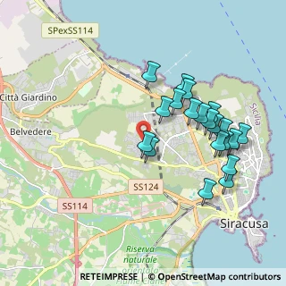 Mappa Via Teofane, 96100 Siracusa SR, Italia (2.1205)