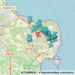 Mappa Via Scicli, 96100 Siracusa SR, Italia (1.3985)