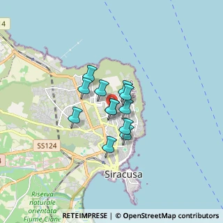 Mappa Via Sofio Ferrero, 96100 Siracusa SR, Italia (1.10333)
