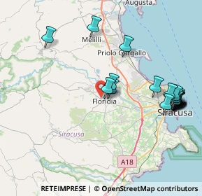 Mappa Via Bartolo D'Agostino, 96014 Floridia SR, Italia (10.321)