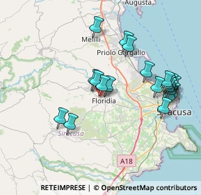 Mappa Via Bartolo D'Agostino, 96014 Floridia SR, Italia (8.607)