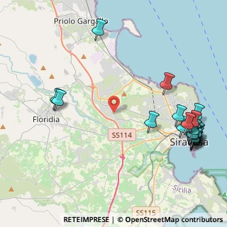 Mappa Traversa Sinerchia, 96100 Siracusa SR, Italia (6.4525)
