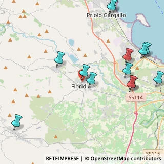 Mappa Via Francesco Crispi, 96014 Floridia SR, Italia (6.03615)