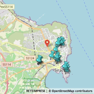 Mappa Via Caduti di Nassiriya, 96100 Siracusa SR, Italia (1.9175)