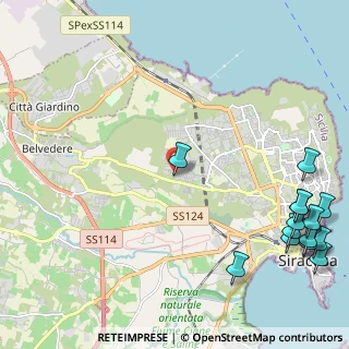 Mappa Via Monte Genuardo, 96100 Siracusa SR, Italia (3.72571)