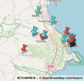 Mappa Via Cristoforo Colombo, 96014 Floridia SR, Italia (9.4075)