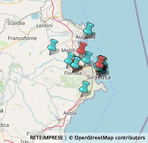 Mappa CAP, 96014 Floridia SR, Italia (9.6325)