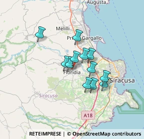 Mappa Via Marina di Melilli, 96014 Floridia SR, Italia (5.33167)