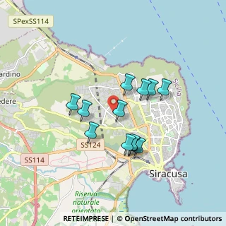 Mappa Via Barrafranca, 96100 Siracusa SR, Italia (1.62167)