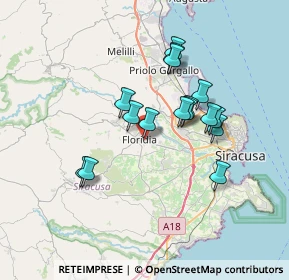 Mappa Via F.Lli Amato, 96014 Floridia SR, Italia (6.7125)