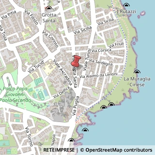 Mappa Via Grotta Santa, 21, 96100 Siracusa, Siracusa (Sicilia)